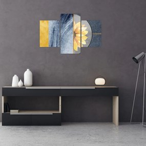 Tablou - Forme și flori (90x60 cm)