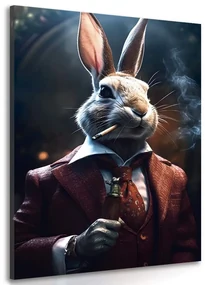 Tablou animal gangster iepure