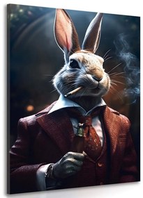 Tablou animal gangster iepure