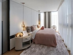 Pendul design modern Venize cupru/ chihlimbar