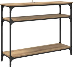 vidaXL Masă de consolă Stejar Artizanal 100 x 29 x 75 cm Lemn compozit