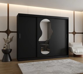 Dulap de haine 250 cm Ulta (Negru). 1126334
