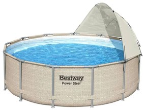Bestway Copertina pentru piscina supraterana, alb