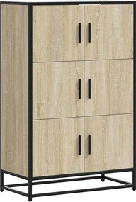 vidaXL Dulapuru Stejar Sonoma 68x35x106,5 cm lemn și metal prelucrat