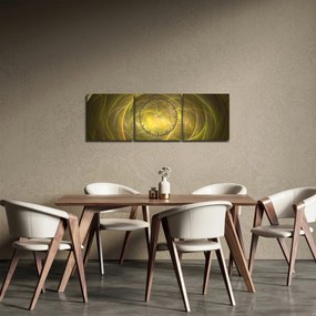 Tabloul modern abstract (cu ceas) (90x30 cm)