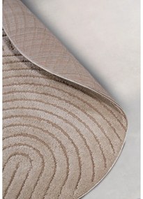 Covor taupe rotund ø 160 cm Panglao New York Taupe – Elle Decoration