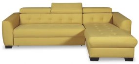 Coltar extensibil Karma Dreapta, 5 Locuri, Galben, 291 x 177 x 86 Cm