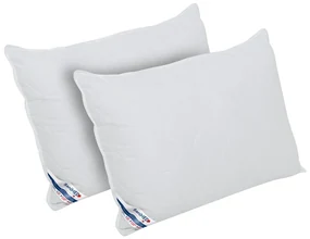Set 2 perne Alcam, SaniMed® 50x70 cm, microfibra matlasata hipoalergenica, umplutura cu tratament SILVERPLUS®