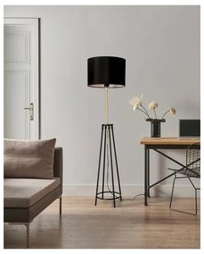 Lampadar TEGOLA 1xE27/60W/230V negru/auriu