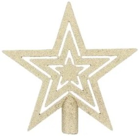 Spitz pentru brad - stea 20cm Auriu