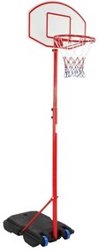 Coș de baschet cu roți, reglabil 148 - 236 cm