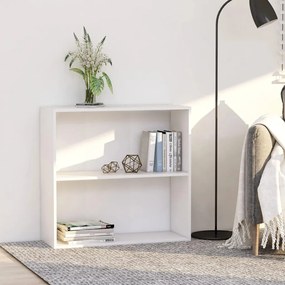 vidaXL Bibliotecă, alb, 80x30x76,5 cm, lemn prelucrat