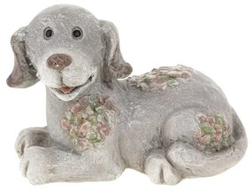 Decorațiune ceramică Câine culcat,13 x 9 x 10 cm