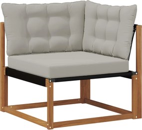 vidaXL Sofa Colțar pentru Exterior Lemn Solid de Acacia natural