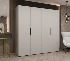Dulap de haine 200 cm Mirabella 1 (Cașmir + Negru). 1126366