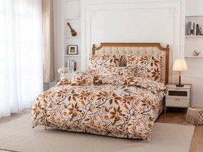 Lenjerie de pat din microfibra BIRDS PUMPKIN maro Dimensiune lenjerie de pat: 2 buc 70 x 90 cm | 200 x 220 cm