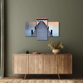 Tablou - Ponton de la Lacul Starnberger, Bavaria, Germania (90x60 cm)