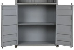 Bufet, gri, din metal, stil industrial, Cargo