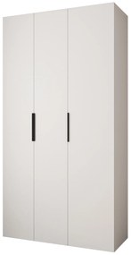 Dulap de haine 130 cm Carmela 40-4 (alb + Negru). 1126645