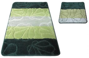 Set covorașe de baie din două părți de culoare verde Lăţime: 50 cm | Lungime: 80 cm