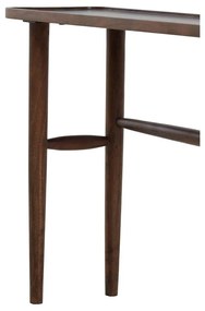 Masă consolă maro din lemn masiv de acacia 30x140 cm Qiano – Light &amp; Living