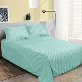 Lenjerie de pat 2 persoane, bumbac Damasc, 6 piese, uni, SSD09