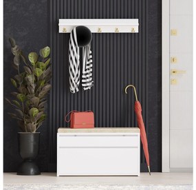 Mobilier hol Bobika (alb + auriu). 1093896