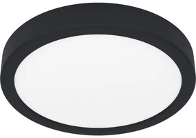 Eglo 900653 - Plafonieră LED pentru baie FUEVA, 17W/230V, neagră, IP44