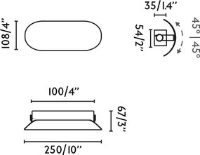 Aplica LED iluminat ambiental NOVO L-25cm terracotta