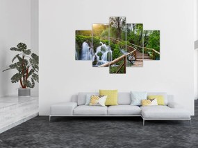 Tablou - Lacurile Plitvice (150x105 cm)