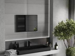 Mexen Loft oglindă de baie dreptunghiulară 70 x 50 cm, ramă neagră - 9852-070-050-000-70
