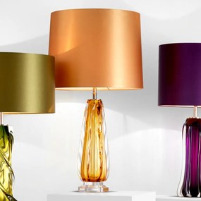 Veioza, lampa de masa LUX Flato galben 110411 HZ