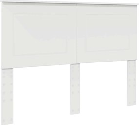 vidaXL Tăblie cap Alb 160 cm Lemn compozit