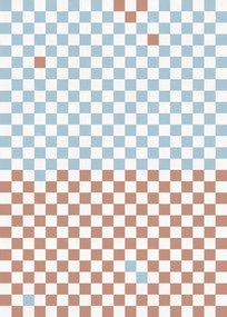 Tapet Pixels, Orange &amp; Blue, Rebel Walls