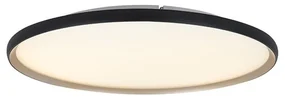 Plafoniera LED CCT, diametru 60cm, Negru-Auriu, ZB-25189