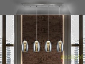 Lustra LED design modern cu 4 pendule Nebula SV-584214