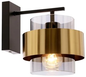 Lampă de perete SPIEGA 1xE27/60W/230V auriu/negru