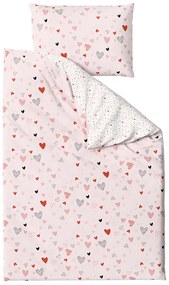 Lenjerie de pat din crepon pentru patut Renforce LOVITA roz Dimensiune lenjerie de pat: 45 x 65 cm | 90 x 140 cm