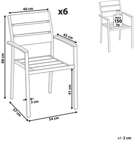 Set scaune 4 buc. Vero (gri). 1011463