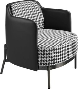 Fotoliu elegant design italian White and Black