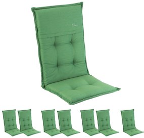 Coburg, pernă, pernă pentru fotoliu, spătar înalt, pernă scaun de grădină, poliester, 53 × 117 × 9 cm, 8 x pernă bancă