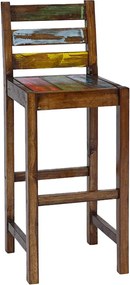 vidaXL Scaune de bar, 2 buc., lemn masiv reciclat