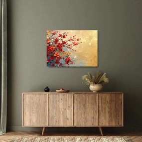 Tablou pe sticlă - Copac înflorit (70x50 cm)