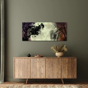 Tablou - Lună plină deasupra apei (120x50 cm)