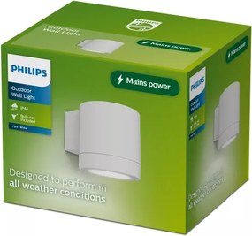 Philips - Aplică de exterior FYLX 1xGU10/5W/230V alb IP44