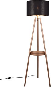 Lampadar maro cu raft (înălțime 152 cm) Colette – Trio