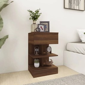 816045 vidaXL Noptieră, stejar maro, 40x35x65 cm, lemn prelucrat