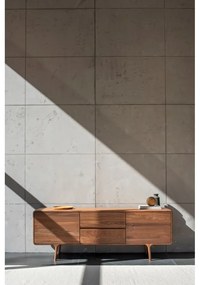 Comodă TV maro din lemn de nuc 180x65x45 cm Fawn – Gazzda