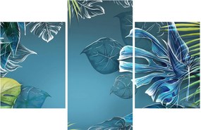 Tablou - Frunzele plantelor tropicale (90x60 cm)