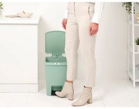 Coș cu pedală Brabantia StepUp 1008484, 25 L, Materiale ecologice, Deschidere mare, Verde deschis
